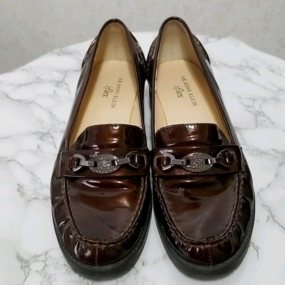 Anne Klein sz 7.5 iflex leather loafer